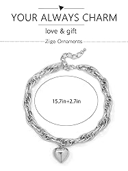 Your Always Charm Chunky Chain Necklaces for Women