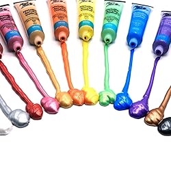 Mont Marte Premium Metallic Acrylic Paint Set, 24 x