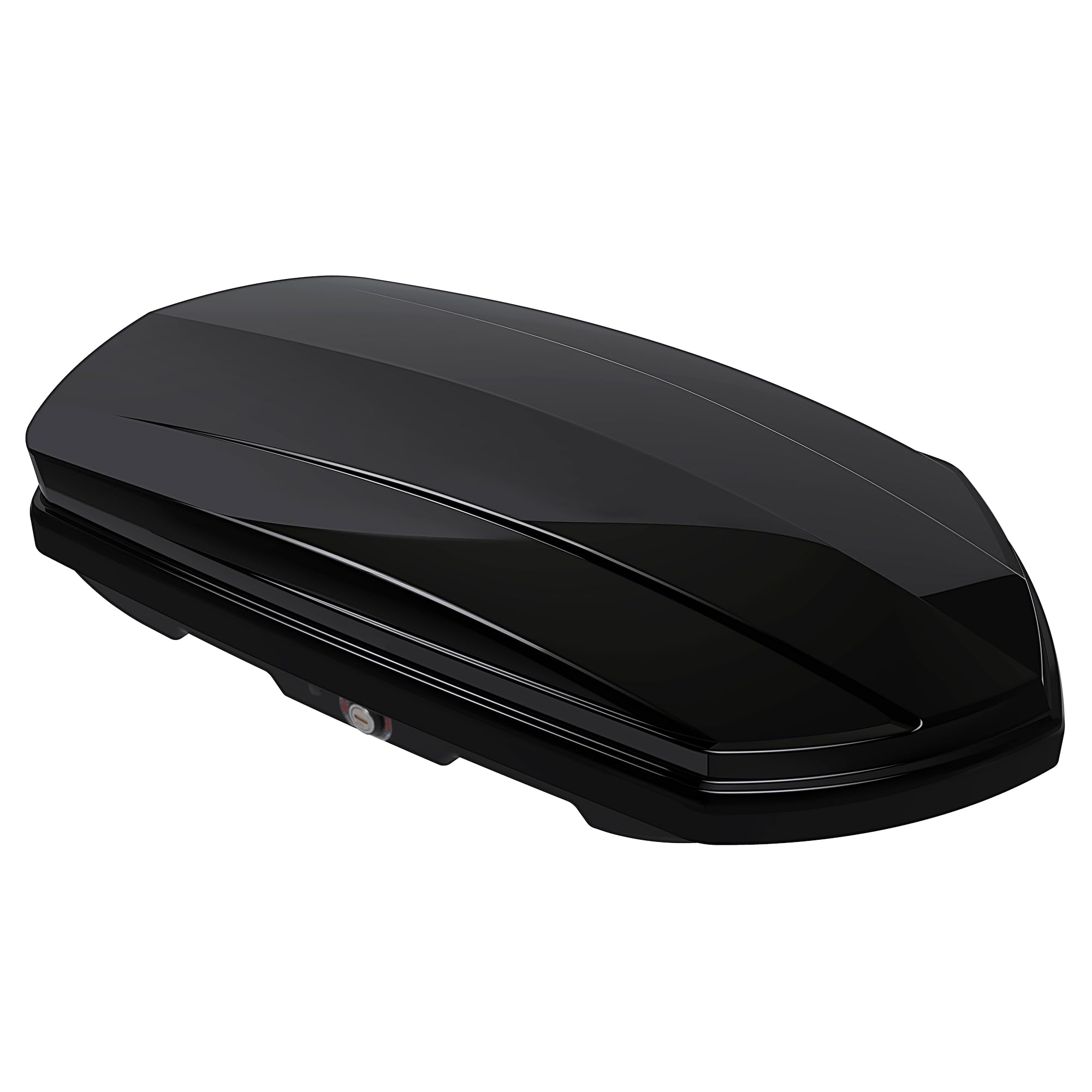 Photo 1 of Rooftop Cargo Carrier AUSUM MOTOR Cargo Box for Car Storage, Large Roof Rack Cargo Carrier Dual Side Opening Hard Shell Weatherproof Storage Boxes - 13 Cubic Feet 110LBS Capacity Glossy Black