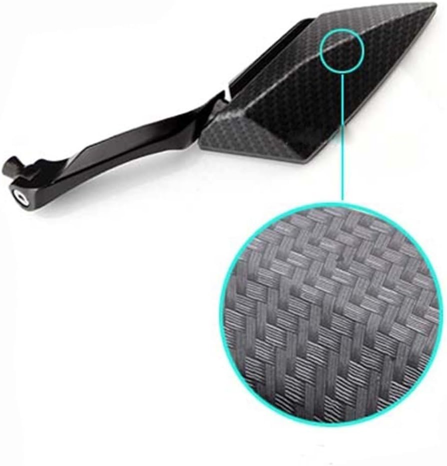 NATGIC 1 Pair Motorcycle Rearview Mirror 8mm/10mm Universal Motorbike Side Mirrors 180 Degree Angle Adjustable Motorcycle Handlebar Rear View Mirror for Street Bike Sport Bike Scooter Cruiser - Image 4
