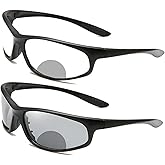 willochra Transition Photochromic Bifocal Reading Glasses For Men Wrap Around Safety Stylish Readers sunglasses