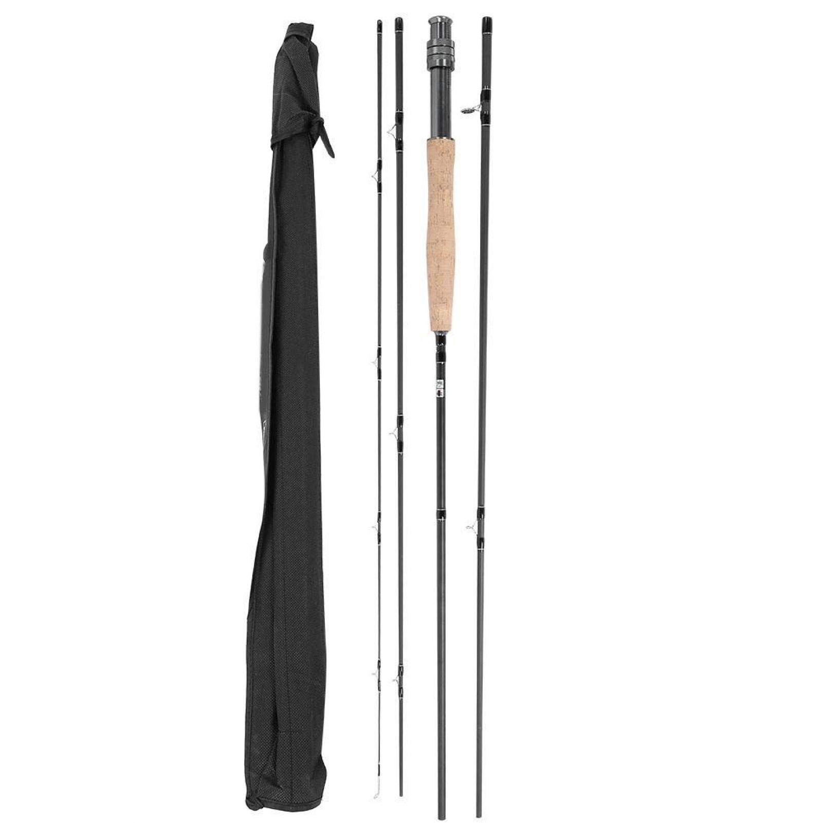 EVTSCAN Carbon Fiber Fly Fishing Rod Protable Fishing Rod Fly Rod Telescopic Pole Tackle Accessory(#7/8)