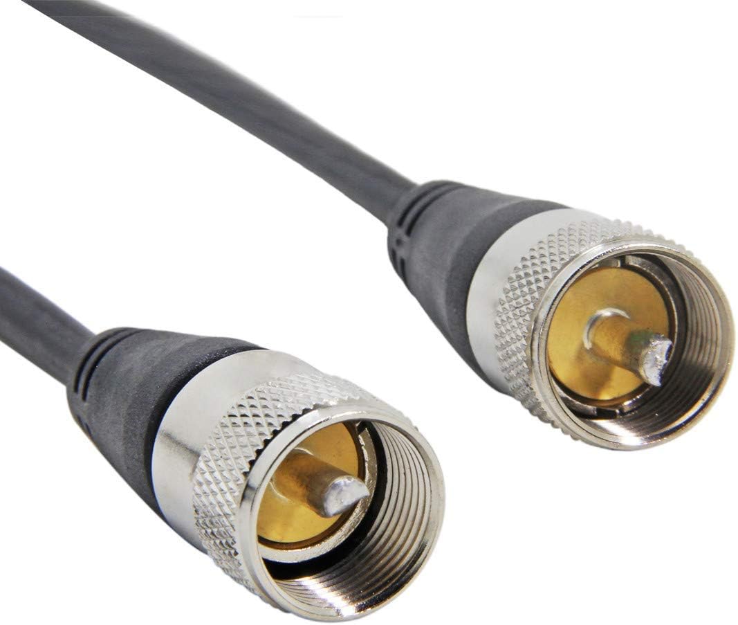CB Radio Cable, PL259 Jumper, 3FT(1m) RFAdapter PL-259 UHF Male to Male Connector Coax RG58 Cable, 50 Ohm Low Loss for Radio Antenna: Industrial & Scientific