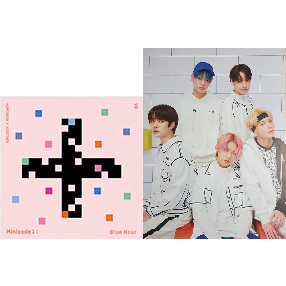 TXT TOMORROW X TOGETHER Minisode1 : Blue Hour Album (VR Version) CD+Poster+Photobook+Paper Sticker+Lyric Paper+Behind Book+Photocard+Postcard+(Extra 4 Photocards)