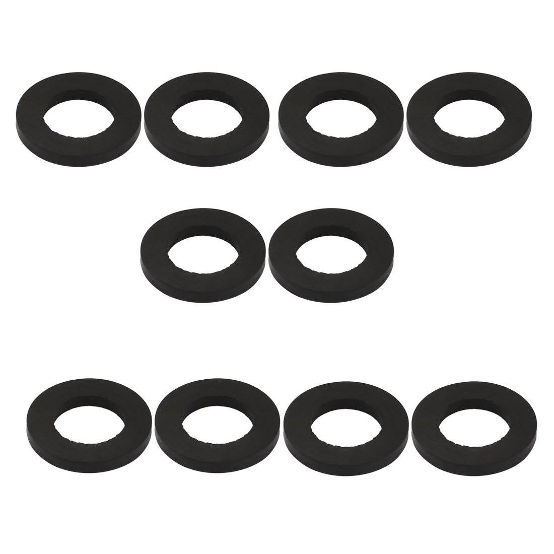 sourcingmap Nitrile Rubber Flat Washers 24mm OD 14mm ID 3mm Thickness for Faucet Pipe Water Hose, Pack of 10