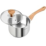 Daniks Oslo Stainless Steel Saucepan with Glass