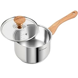Daniks Oslo Stainless Steel Saucepan with Glass