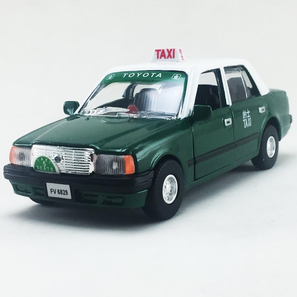 Toyota Crown Comfort Hong Kong Green Color Taxi Scale 1:30 Diecast,Model,Toys,Car,Collectible,Collection,Gift