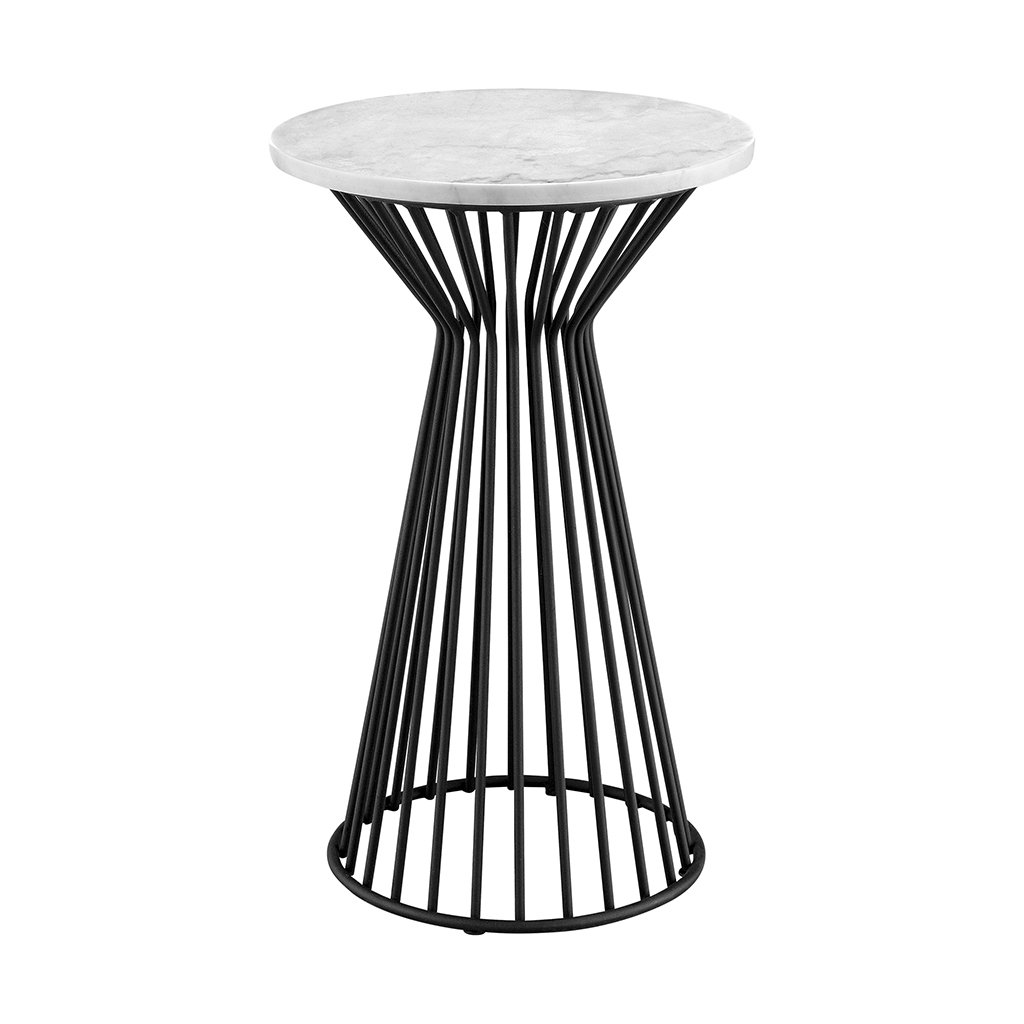 Best mid century modern round side table marble