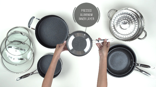 6 Durable+Complete+Cookware+10+Piece+Nonstick