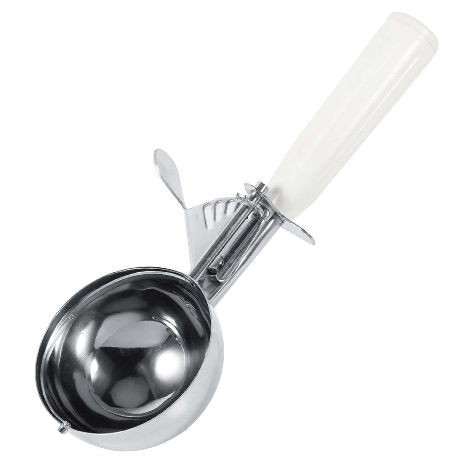 KIKYO Ice Cream Scoop, 1Pcs Stainless Steel Practical Ice Cream Scoop with Plastic Handle for Home Dessert Shop Cafe Bar Restaurant(8CM)