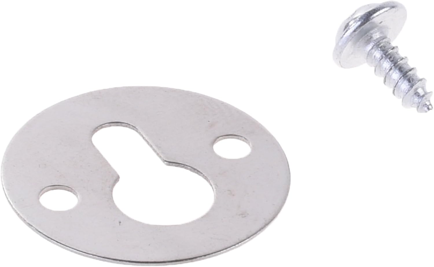 BCP 50pcs 23mm Round Shape Picture Frame Shelf Mirror Keyhole Brackets Hangers with Screws