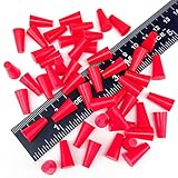 50 Piece 3/16" X 11/32" High Temp Silicone Rubber Tapered Plug Kit Powder Coating Custom Painting Supplies