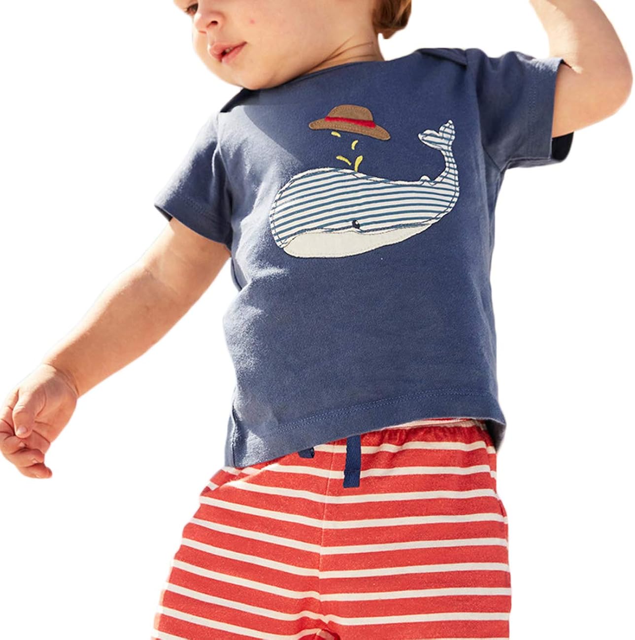 Boys Summer Outfits Short Sleeve T-Shirt & Shorts Sets Playwear Clothes 2 Piece 2-7Y