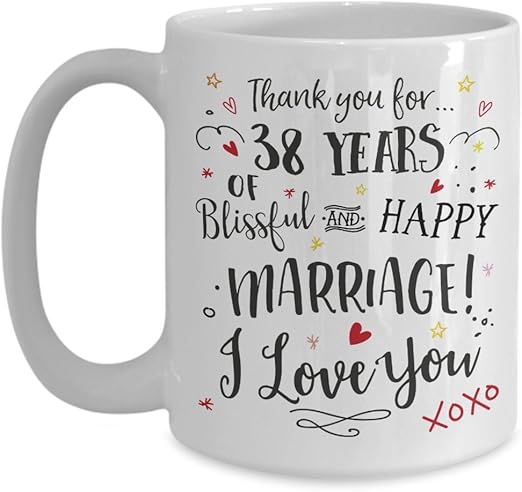 anniversary gift for husband 38 years