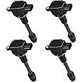 BDFHYK Ignition Coils Pack Compatible with Nissan Altima Sentra X-Trail l4 2.5L Coil for UF350 224488H3 C1398 22448-8H315 22448-8H310 22448-8H300 22448-8H311 1788319 5C1395 Set of 4