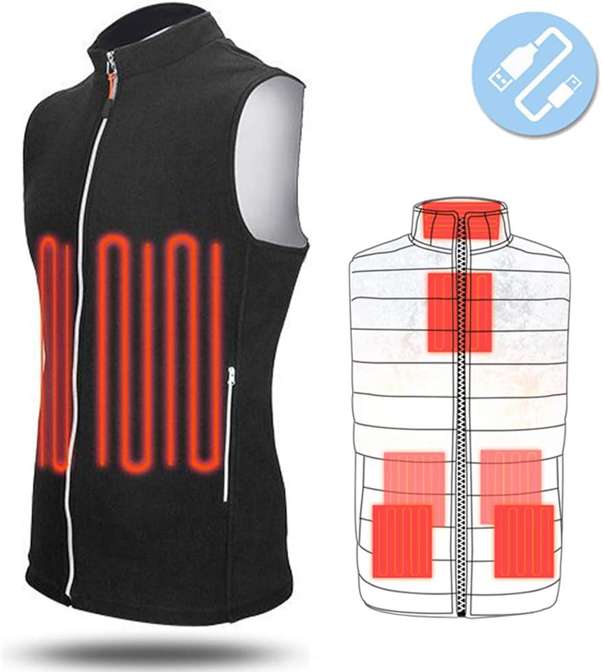 POEO Electric Heated Gilet, Golf Vests for Men, Slim Fit Lightweight