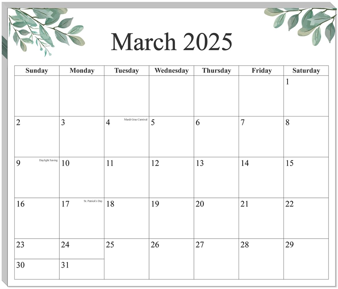Photo 1 of 2025-2026 Magnetic Refrigerator Calendar - 2025-2026 Fridge Calendar Magnet Runs from March 2025 to June 2026, 16 Monthly with Greenery Designs - 13" x 11.5", Nature