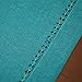 Grelucgo Handmade Hemstitch Short Teal Table Runner Dresser Scarf, Rectangular 14 by 48 Inch