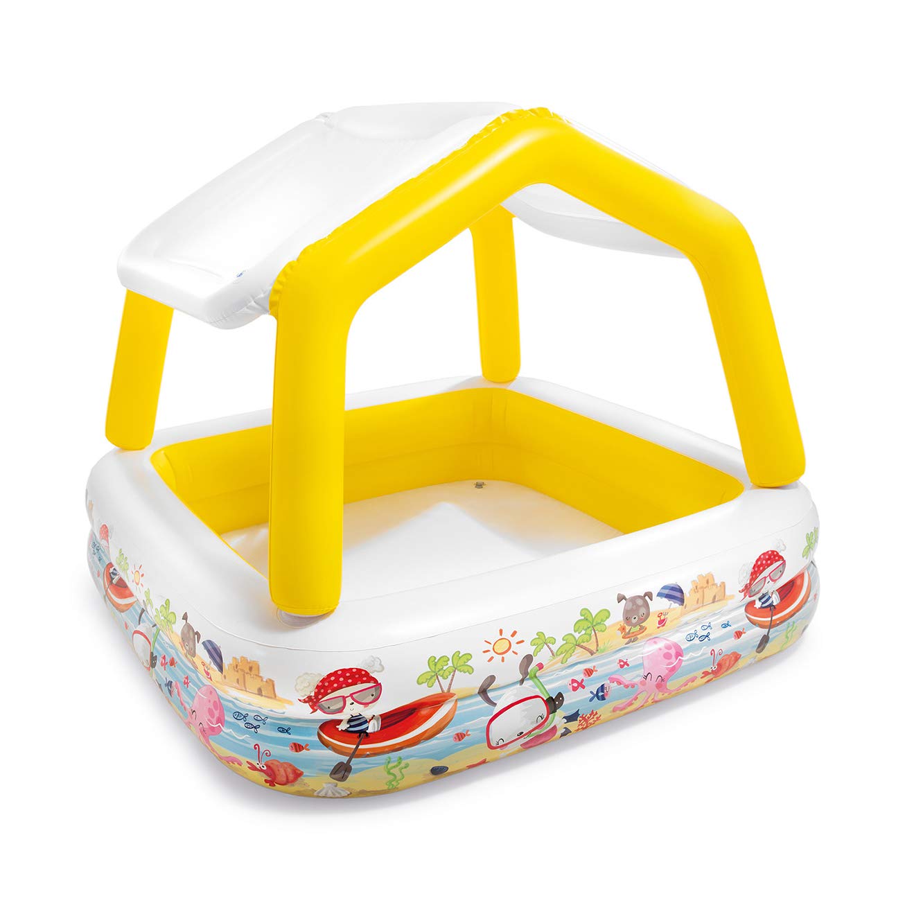 intex sun shade inflatable pool