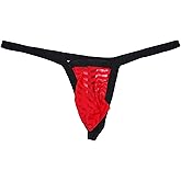 MuscleMate UltraHot Men's See-Through Thong G-String Underwear, Men's Hot T-Back Thong G-String Undie, No Visible Lines.