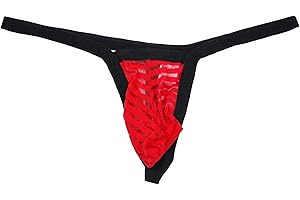 MuscleMate UltraHot Men's See-Through Thong G-String Underwear, Men's Hot T-Back Thong G-String Undie, No Visible Lines.