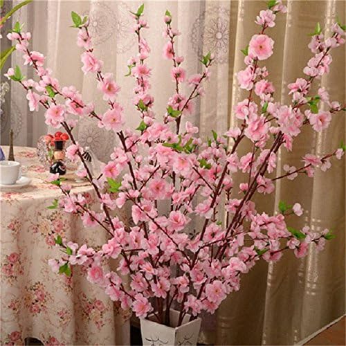 Cozyhoma Lot de 10 branches de fleurs de cerisier artificielles en soie