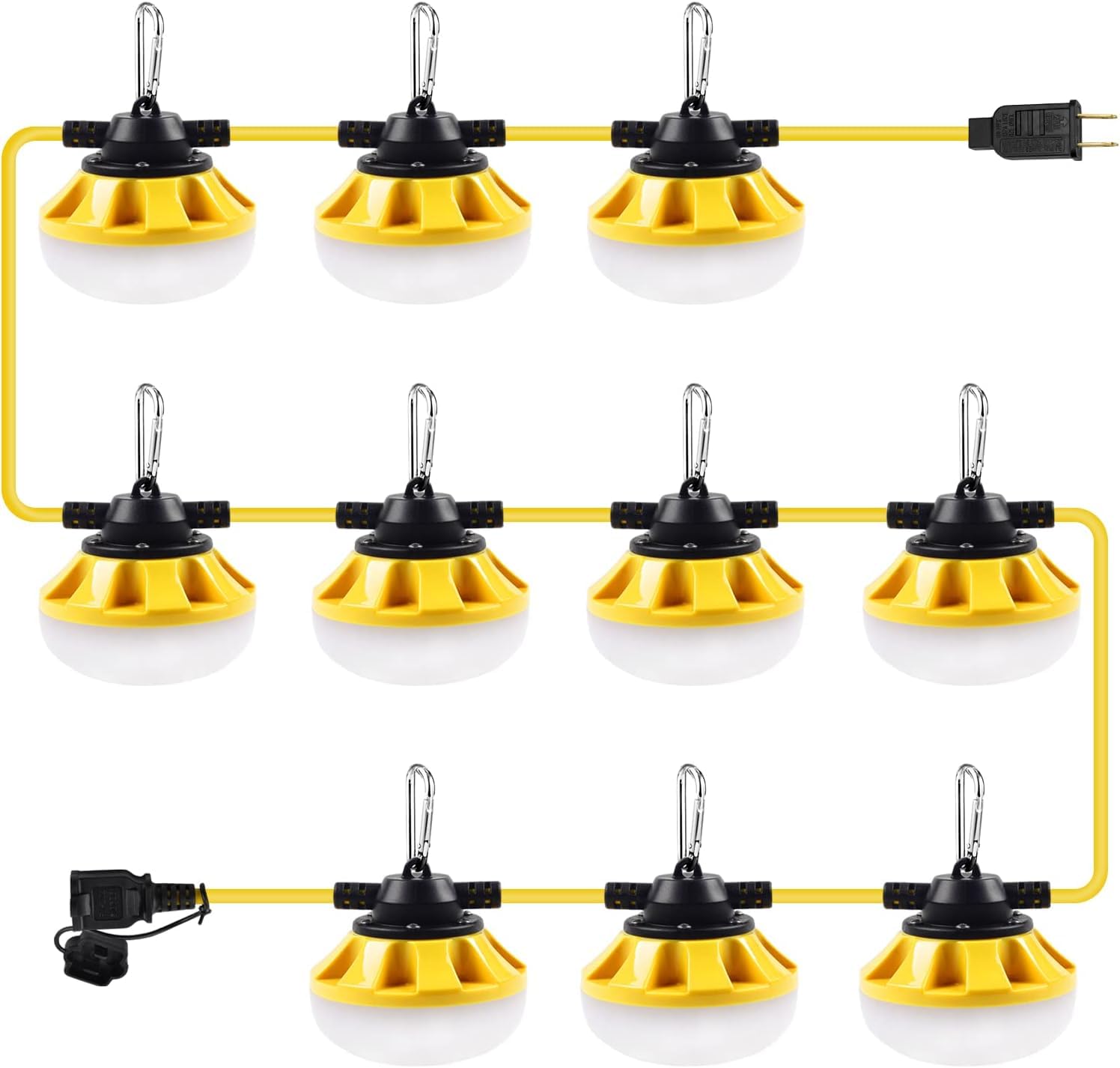 Muasdae 100FT LED Construction String Lights 10