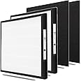 WOCASE IAF-H-100D H13 True HEPA Replacement Idylis D Filter, Compatible with Idylis AC-2118, AC-2123, IAP-10-280 Air Purifier Devices, 2 HEPA Filter & 2Carbon Filter