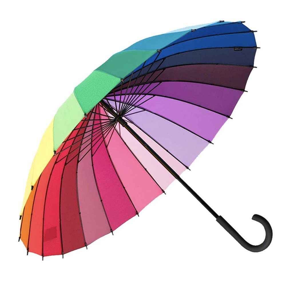 Everyday Rainbow Umbrella, Closed Length 80 cm Open Diameter 105 cm, Rainbow