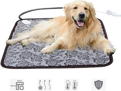 Amazon ペット用ホットカーペット 45 45cm ペットヒーター ヒーターマット 温度調節 ペット ホットマット 寒さ対策 加熱パッド 犬 猫 中小型 小動物対応 過熱保護 省エネ 噛み付き防止 Xianrui タイプ2 Xianrui ベッドマット 通販