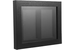 GETAJGHSD Trading Card Display Frame 2-grid Psa Holder Metal Wall Mount Frame for Sports Cards and Graded