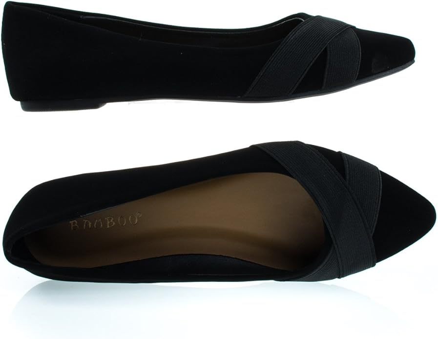 bamboo pointed toe flats