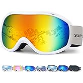 Supertrip Ski Goggles Men Women Anti-Fog Snow Goggles UV Protection Snowboard Goggles for Adult Youth