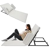Electric Lifting Backrest for Bed,Soft Cushion, 600W 2-80&deg; Adjustable Portable Electric Lifting Backrest with Armrests,330 lbs Capacity for Easily Getting up, Pregnant Women and Patients (Beige)