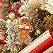 Sea Team Assorted Clay Figurine Ornaments Traditional Gingerbread Man Doll Gingerman Hanging Charms Christmas Tree Ornament Holiday Decorations, 4.5 inches, Set of 4