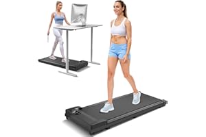 Walking Pad Treadmill Under Desk Treadmill for Home Office, DAEYEGIM 2 in 1 Portable Walking Treadmill with Remote Control, Walking Jogging Machine in LED Display