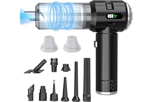 Wansimoo Handheld Car Vacuum Cleaner, 25000PA Strong Cyclonic Suction Portable Mini Vacuum Cordless with Lighting and Digital