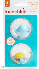 Munchkin Float and Play Bubbles 2 Pack Bath Toy 3m+ Baby Essentials view 4