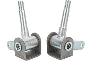 FYDUN Go Kart Spindle Set 4.5inx5/8in Axle Kingpin 4-1/2" Long 2pcs Spindle Bracket Fron Spindles And Hub For Go Karts Right Left Steering Spindle Bracket Set Go Kart Spindle for Go Kart Accessories