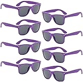 Pibupibu Kids Neon Colors Party Favor Supplies Unisex Sunglasses Pack of 8
