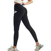 RUNNING GIRL Leggings with Pockets for Women Tummy Control 25" High Waisted Yoga Pants Buttery Soft Gym Workout Yoga Leggings