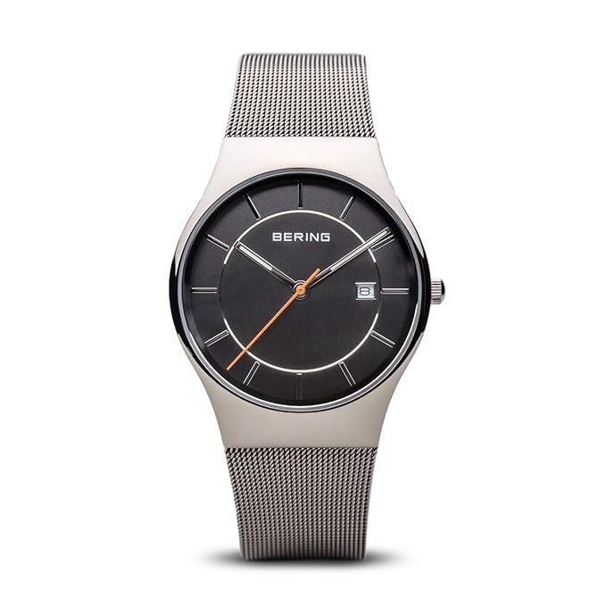 BERING Herren-Armbanduhr Analog Quarz Edelstahl 11938-007