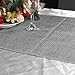 OurWarm 14 x 108 Inch Grey Burlap Table Runners Imitated Linen Wrinkle-Free Gray Dining Farmhouse Table Runner for Rustic Wedding Bridal Shower Decorations