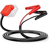 Milwaukee M18 18V Battery Jump Starter Cable Clamps- 8-AWG 5.74FT Automotive Booster Cables,Cable Power Tool Line for Most Cars