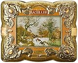 Basilur Gourmet Gift Tea Tin Box 100% Pure Ceylon Black Leaf Tea Rosehip and Orange Peel Amber 100 G