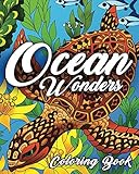 Ocean Coloring Book: An Adult Coloring Book Featuring Relaxing Ocean Scenes, Tropical Fish and Beautiful Sea Creatures by Coloring  Book Cafe