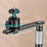 Elprico Projector Stand Bedside Sofa Desk 360 Rotating Metal Black 24-40cm view 3
