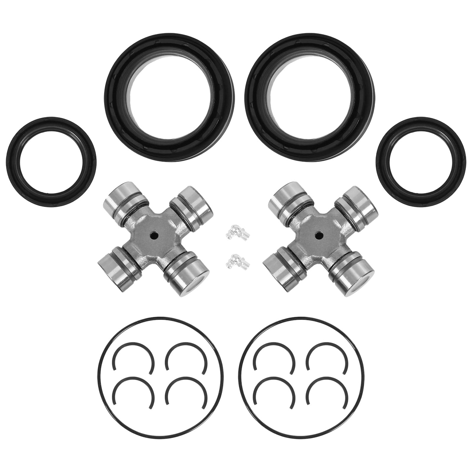 Photo 1 of Front Axle Seal & U Joint Kit Compatible with Ford F250 F350 F450 F550 Super Duty Excursion with Dana 50/60 1998-2005 Replace# 2002692 50381 50491 SPL55-4X 41784-2