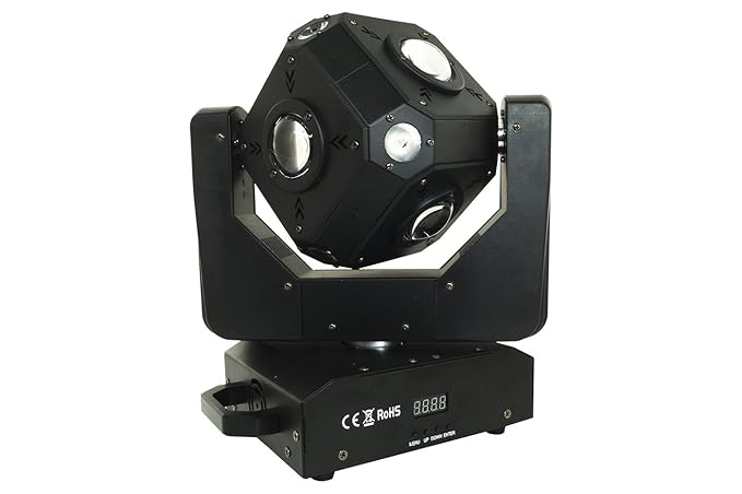 BES 20076 Foco Proyector Cubo, 12 LED, RGBW, Cabeza Mobile ...